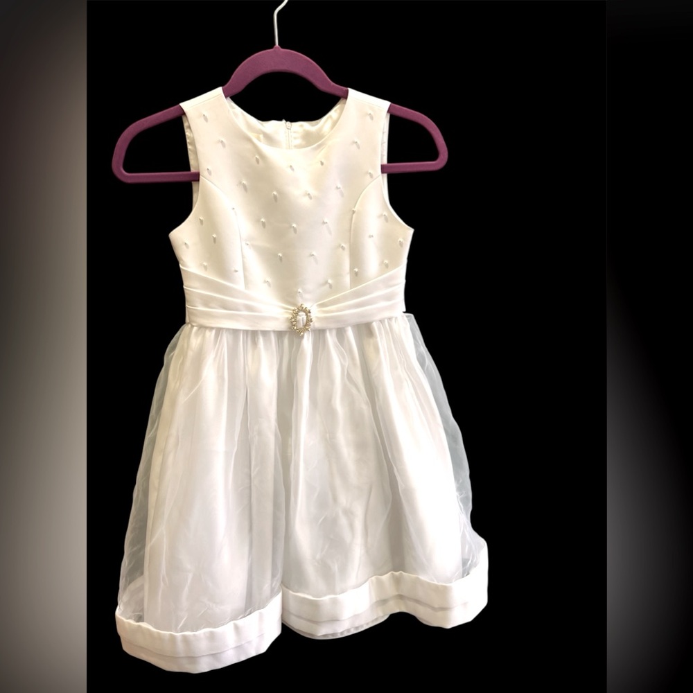 American princess girls dress with tie bow back worn once Excellent condition